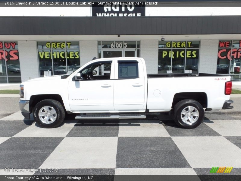 Summit White / Dark Ash/Jet Black 2016 Chevrolet Silverado 1500 LT Double Cab 4x4