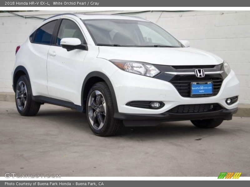 White Orchid Pearl / Gray 2018 Honda HR-V EX-L