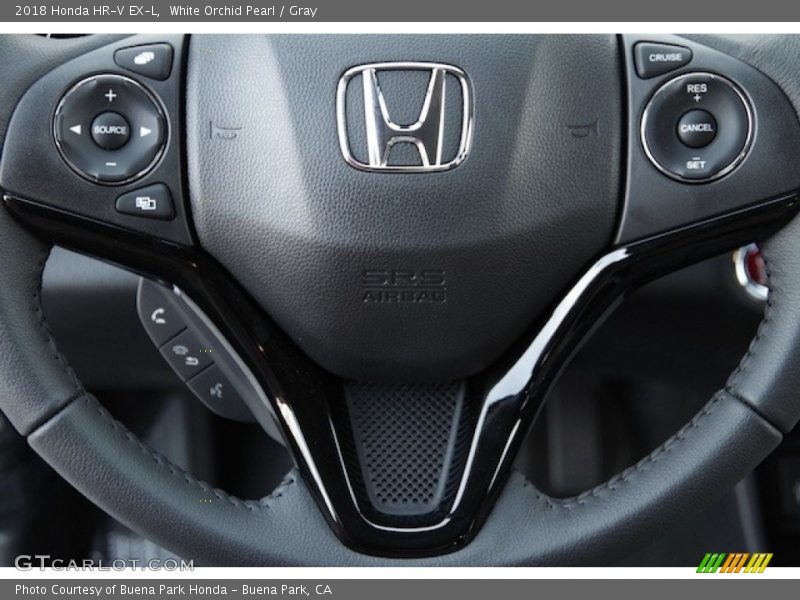 White Orchid Pearl / Gray 2018 Honda HR-V EX-L