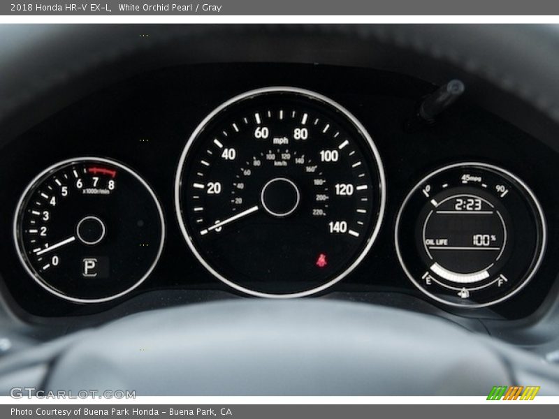 White Orchid Pearl / Gray 2018 Honda HR-V EX-L