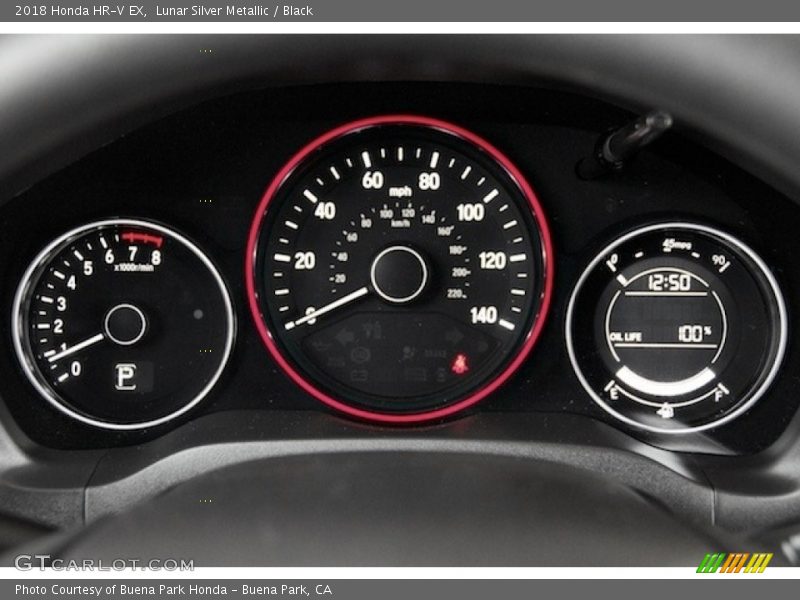 Lunar Silver Metallic / Black 2018 Honda HR-V EX