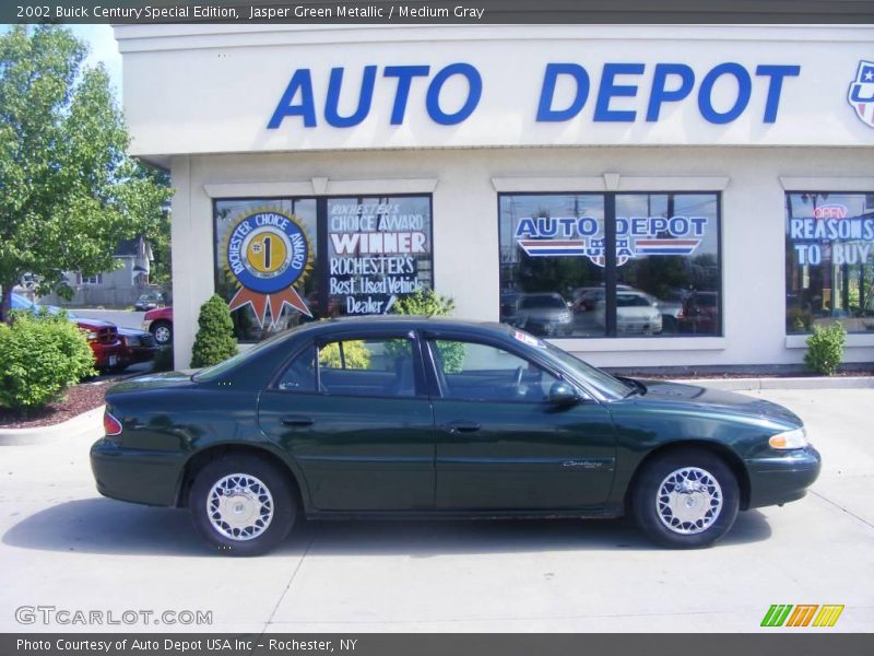 Jasper Green Metallic / Medium Gray 2002 Buick Century Special Edition