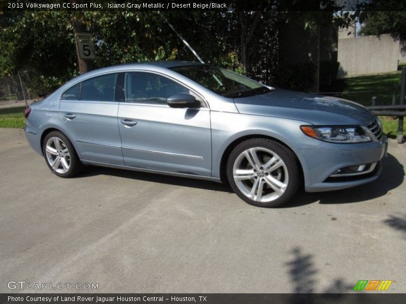 Island Gray Metallic / Desert Beige/Black 2013 Volkswagen CC Sport Plus