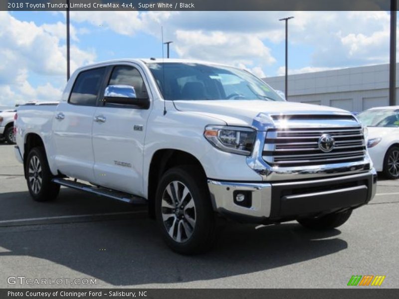Super White / Black 2018 Toyota Tundra Limited CrewMax 4x4