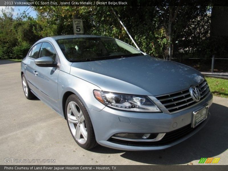 Island Gray Metallic / Desert Beige/Black 2013 Volkswagen CC Sport Plus
