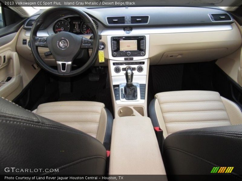 Island Gray Metallic / Desert Beige/Black 2013 Volkswagen CC Sport Plus