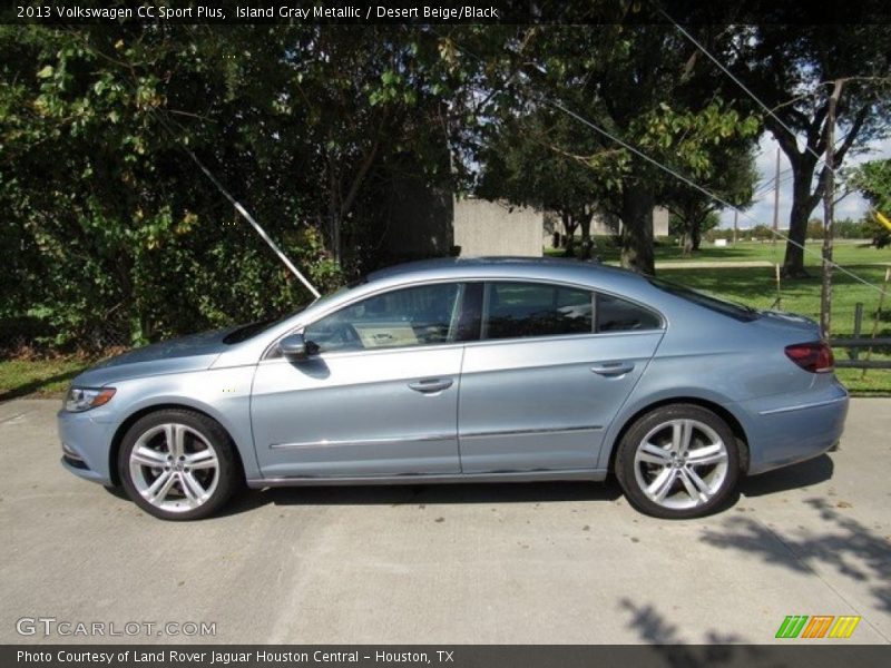 Island Gray Metallic / Desert Beige/Black 2013 Volkswagen CC Sport Plus