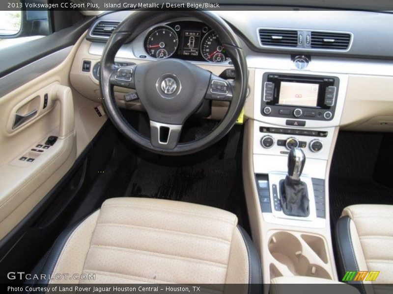 Island Gray Metallic / Desert Beige/Black 2013 Volkswagen CC Sport Plus