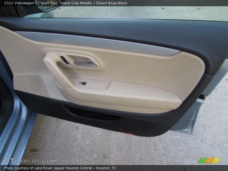 Island Gray Metallic / Desert Beige/Black 2013 Volkswagen CC Sport Plus