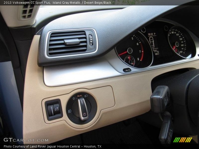 Island Gray Metallic / Desert Beige/Black 2013 Volkswagen CC Sport Plus