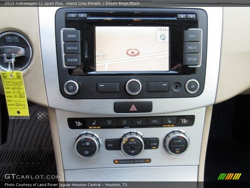 Island Gray Metallic / Desert Beige/Black 2013 Volkswagen CC Sport Plus