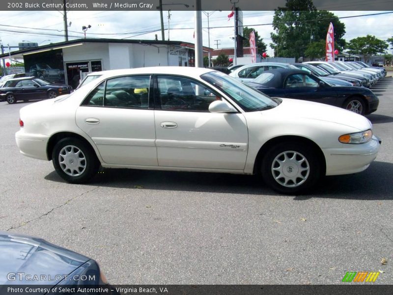 White / Medium Gray 2002 Buick Century Custom