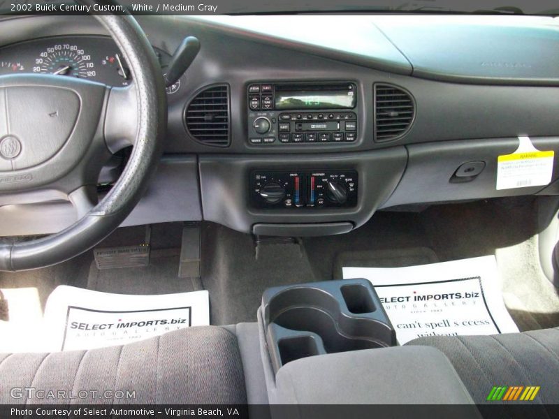 White / Medium Gray 2002 Buick Century Custom