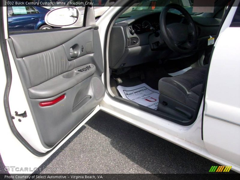 White / Medium Gray 2002 Buick Century Custom