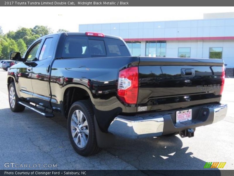 Midnight Black Metallic / Black 2017 Toyota Tundra Limited Double Cab