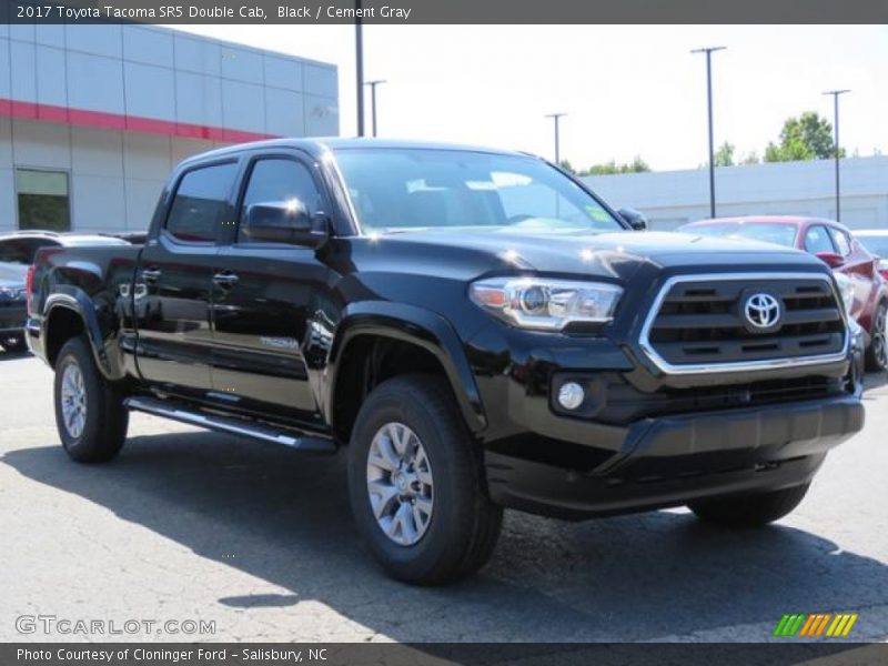 Black / Cement Gray 2017 Toyota Tacoma SR5 Double Cab