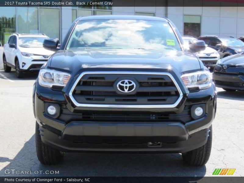 Black / Cement Gray 2017 Toyota Tacoma SR5 Double Cab
