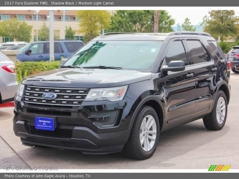 Shadow Black / Medium Light Camel 2017 Ford Explorer FWD