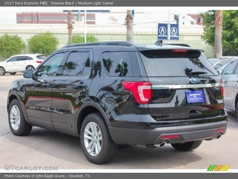 Shadow Black / Medium Light Camel 2017 Ford Explorer FWD