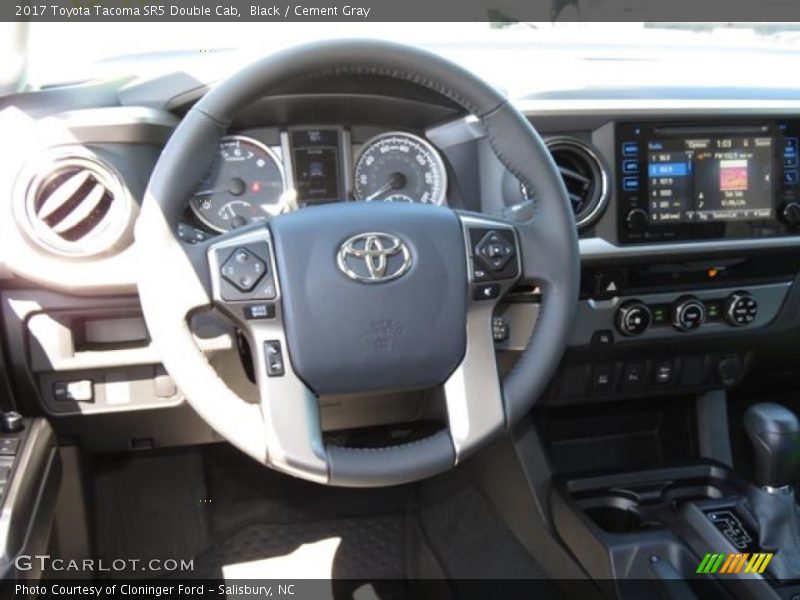 Black / Cement Gray 2017 Toyota Tacoma SR5 Double Cab