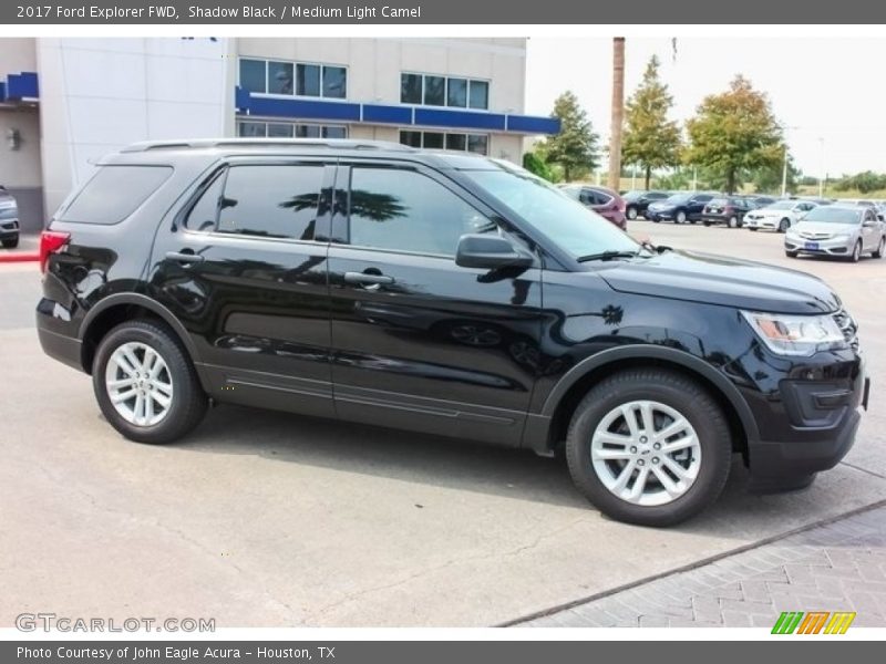 Shadow Black / Medium Light Camel 2017 Ford Explorer FWD