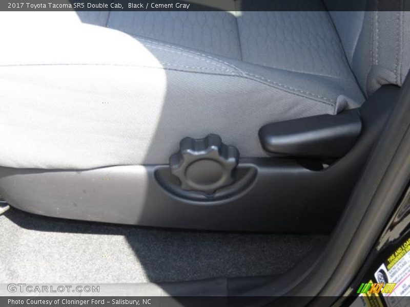 Black / Cement Gray 2017 Toyota Tacoma SR5 Double Cab