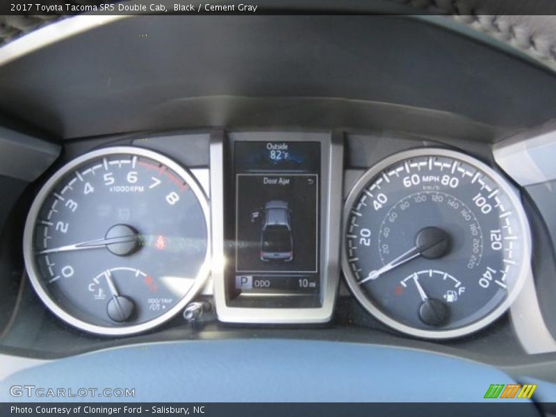 Black / Cement Gray 2017 Toyota Tacoma SR5 Double Cab