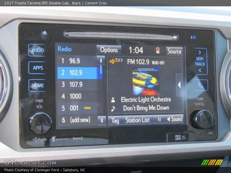 Black / Cement Gray 2017 Toyota Tacoma SR5 Double Cab
