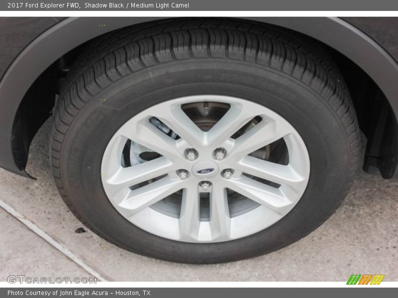 Shadow Black / Medium Light Camel 2017 Ford Explorer FWD