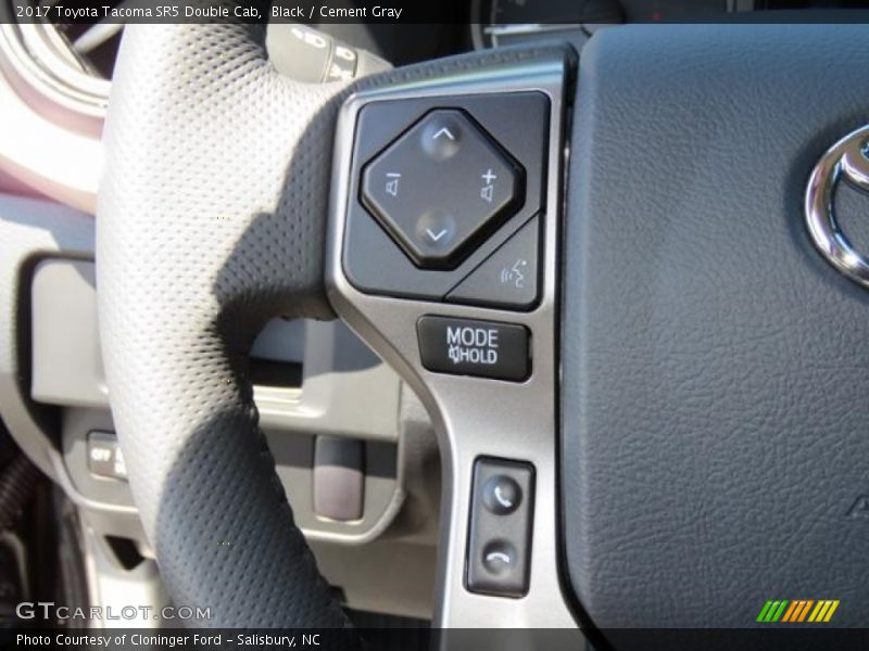 Black / Cement Gray 2017 Toyota Tacoma SR5 Double Cab