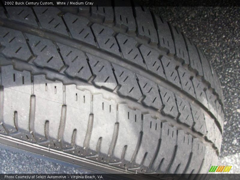 White / Medium Gray 2002 Buick Century Custom