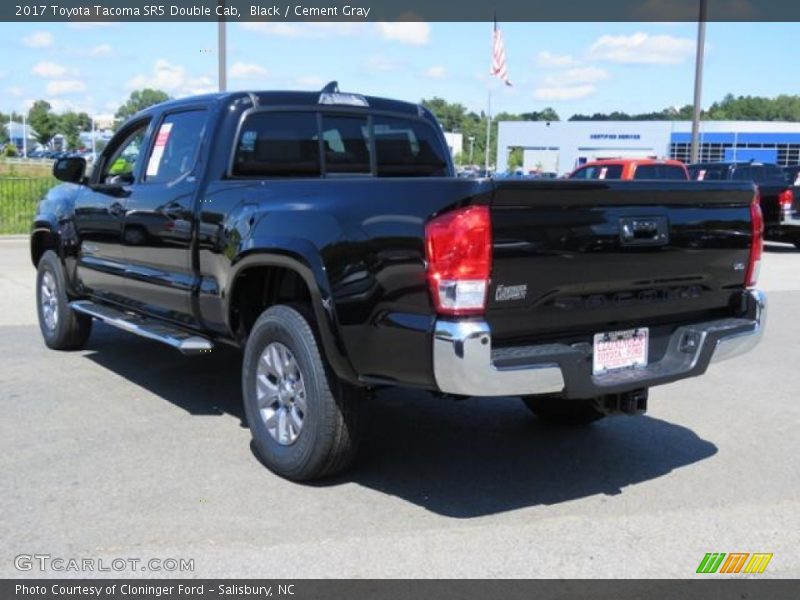 Black / Cement Gray 2017 Toyota Tacoma SR5 Double Cab