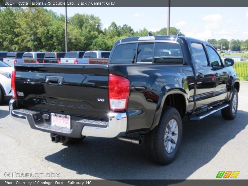 Black / Cement Gray 2017 Toyota Tacoma SR5 Double Cab