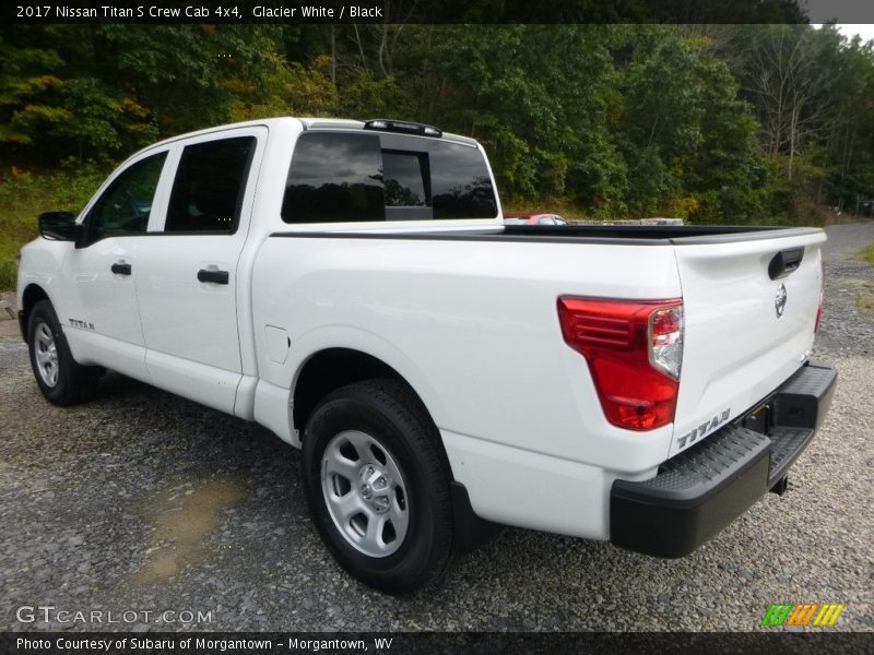Glacier White / Black 2017 Nissan Titan S Crew Cab 4x4