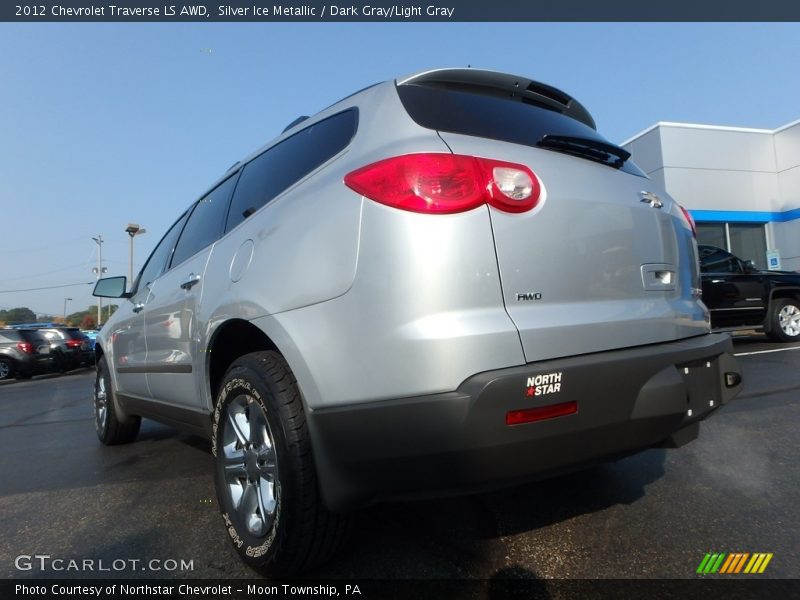 Silver Ice Metallic / Dark Gray/Light Gray 2012 Chevrolet Traverse LS AWD