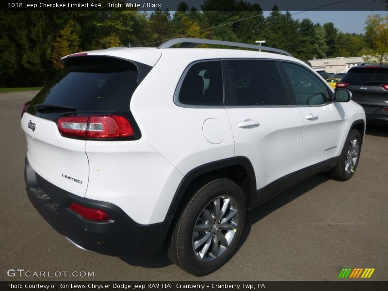 Bright White / Black 2018 Jeep Cherokee Limited 4x4