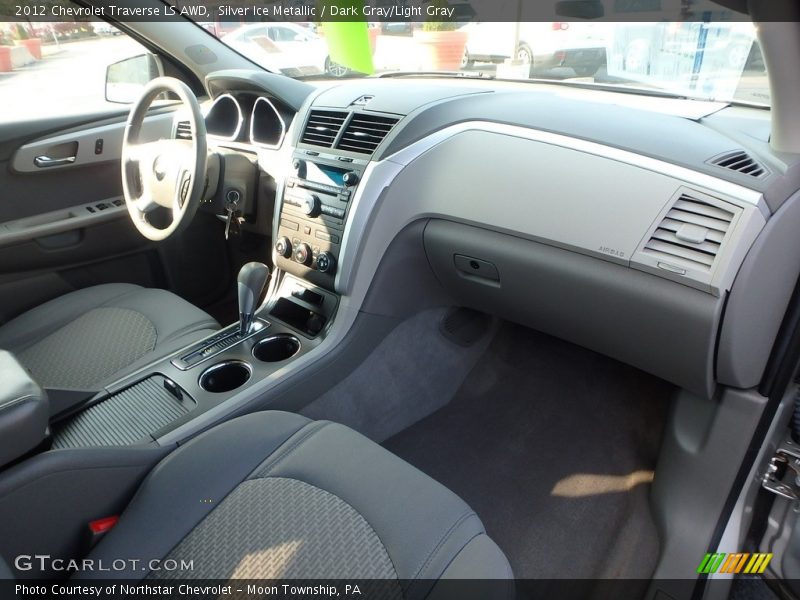 Silver Ice Metallic / Dark Gray/Light Gray 2012 Chevrolet Traverse LS AWD