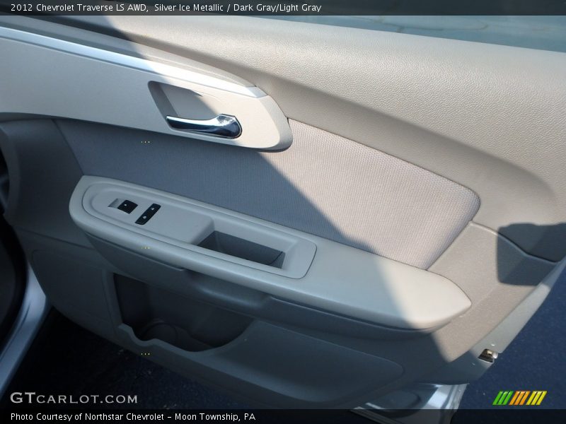 Silver Ice Metallic / Dark Gray/Light Gray 2012 Chevrolet Traverse LS AWD