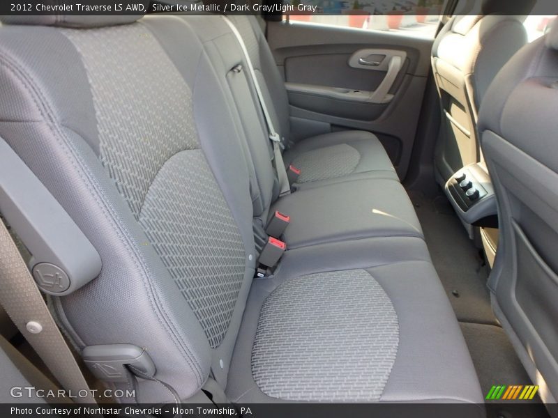 Silver Ice Metallic / Dark Gray/Light Gray 2012 Chevrolet Traverse LS AWD