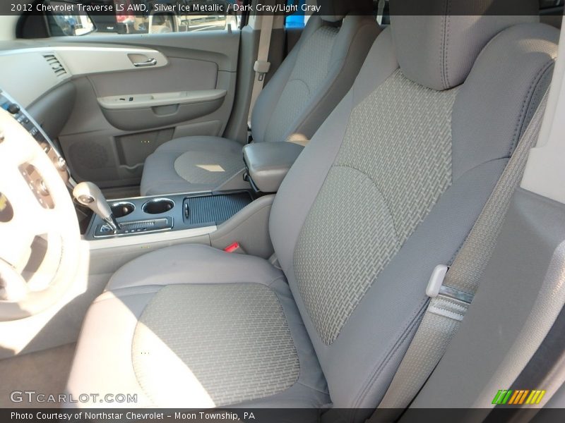 Silver Ice Metallic / Dark Gray/Light Gray 2012 Chevrolet Traverse LS AWD