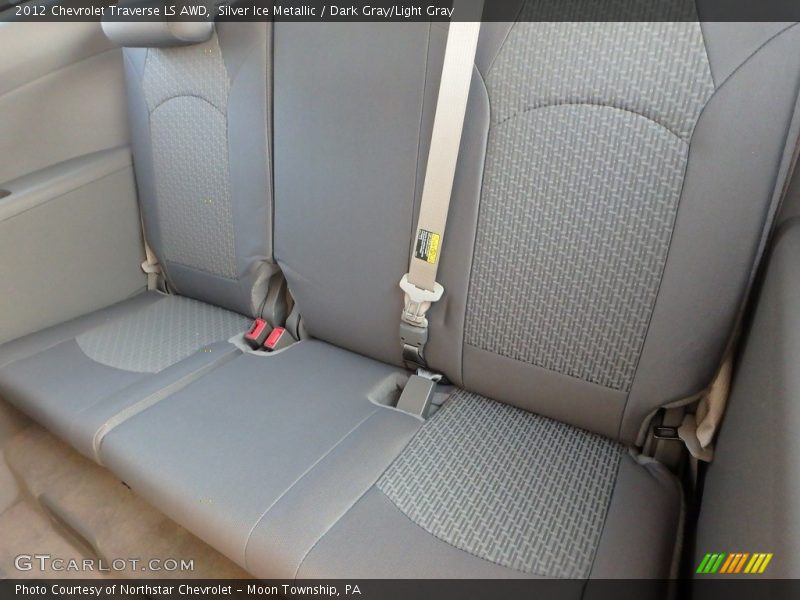 Silver Ice Metallic / Dark Gray/Light Gray 2012 Chevrolet Traverse LS AWD