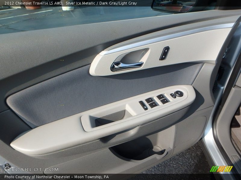 Silver Ice Metallic / Dark Gray/Light Gray 2012 Chevrolet Traverse LS AWD