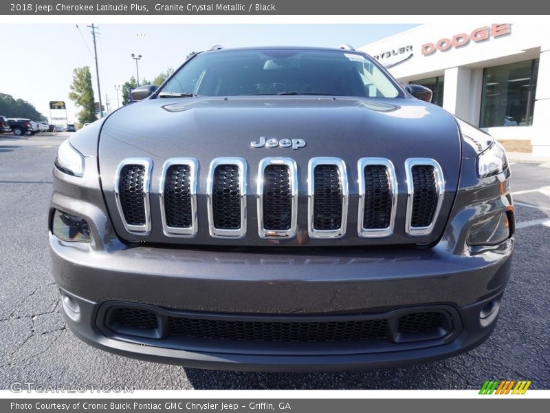 Granite Crystal Metallic / Black 2018 Jeep Cherokee Latitude Plus