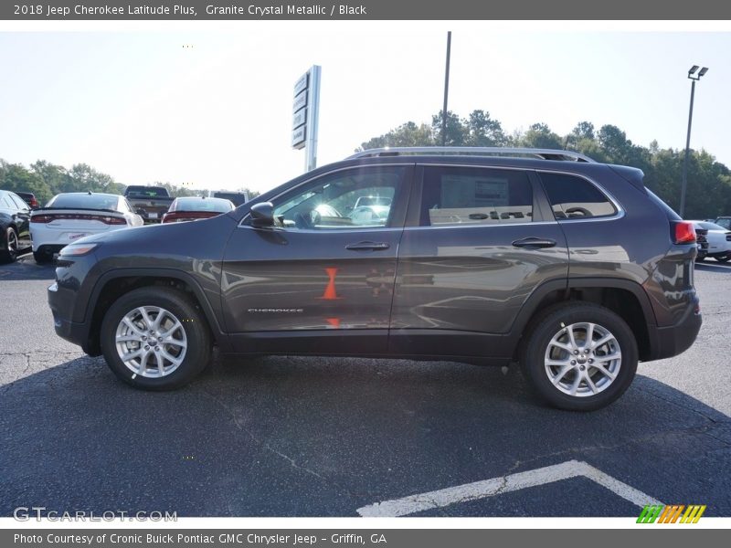 Granite Crystal Metallic / Black 2018 Jeep Cherokee Latitude Plus