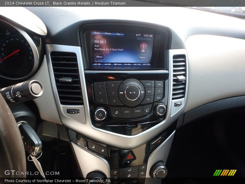 Black Granite Metallic / Medium Titanium 2014 Chevrolet Cruze LT