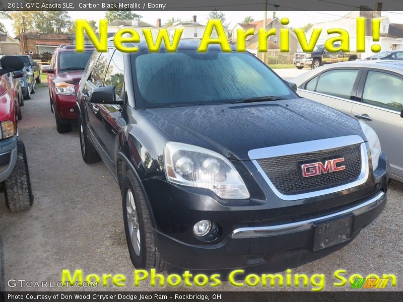 Carbon Black Metallic / Ebony 2011 GMC Acadia SLE