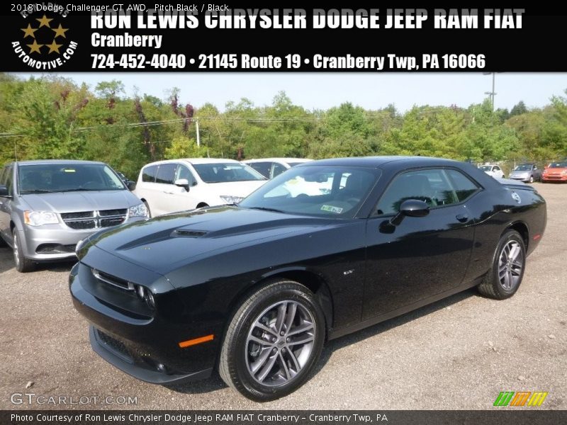 Pitch Black / Black 2018 Dodge Challenger GT AWD