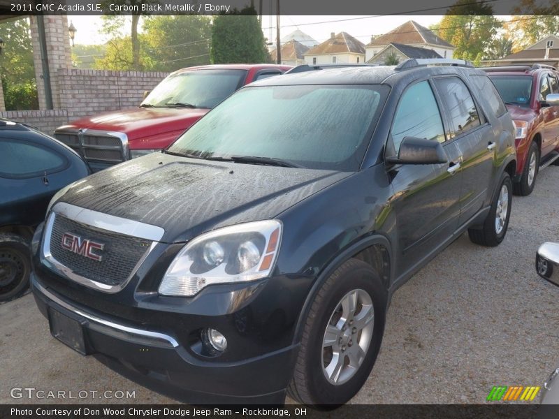 Carbon Black Metallic / Ebony 2011 GMC Acadia SLE