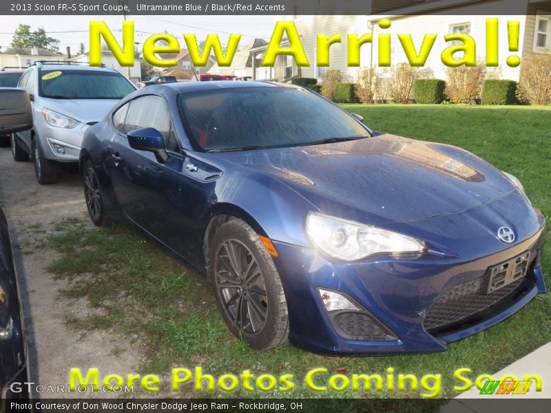 Ultramarine Blue / Black/Red Accents 2013 Scion FR-S Sport Coupe