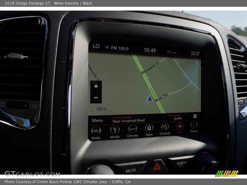 White Knuckle / Black 2018 Dodge Durango GT